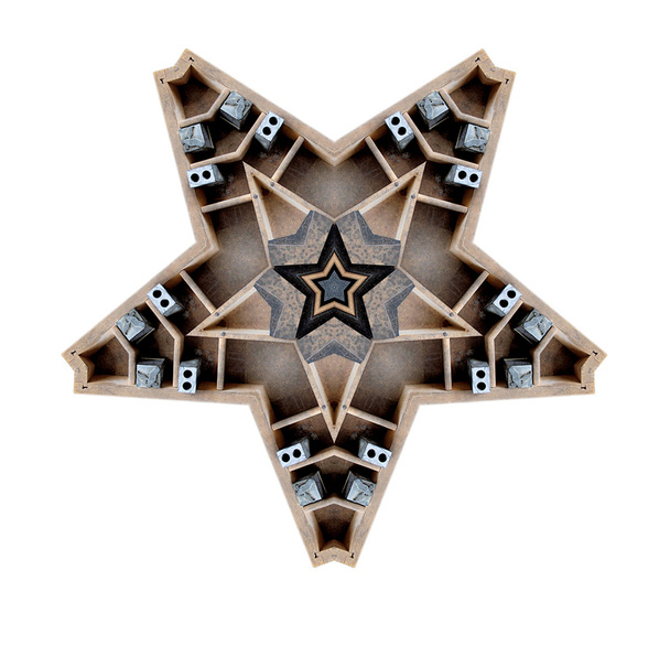 metal yazıcı kesim ile yıldız - Fotoğraf, Görsel