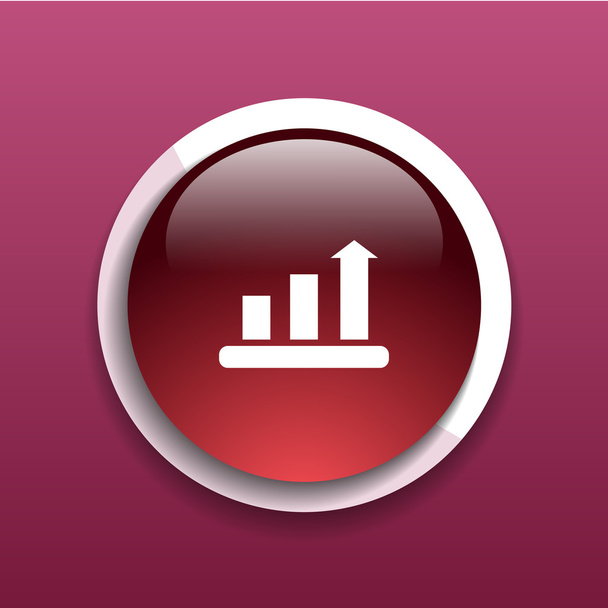 Infographic chart icon vector graph market business - Wektor, obraz