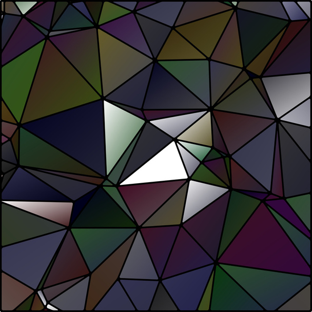 抽象的な多角形のステンド グラス - ベクター画像