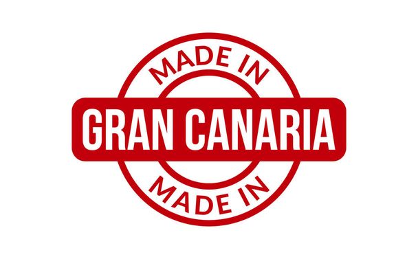 Made In Gran Canaria Gumibélyegző - Vektor, kép