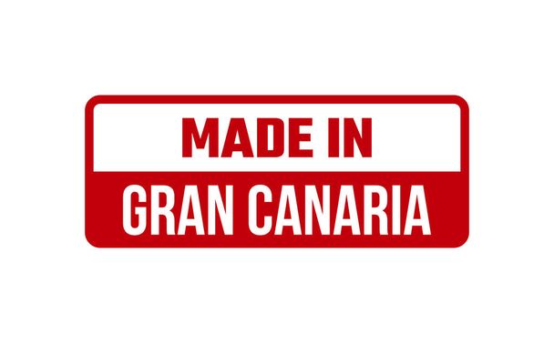 Made In Gran Canaria Gumibélyegző - Vektor, kép