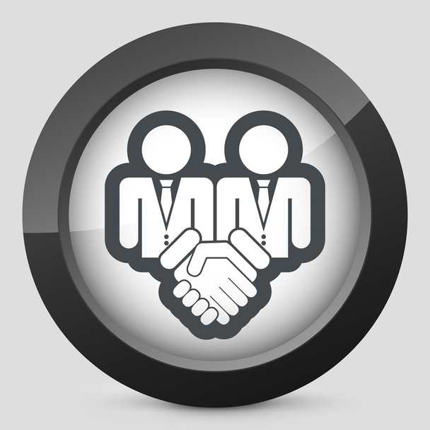 Corporate agreement icon - Vector, Image