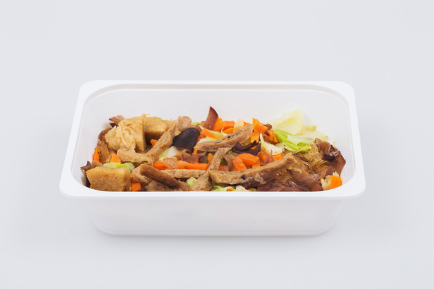 gebackene Vermicelli mit vegetarischem Seeohr - Foto, Bild