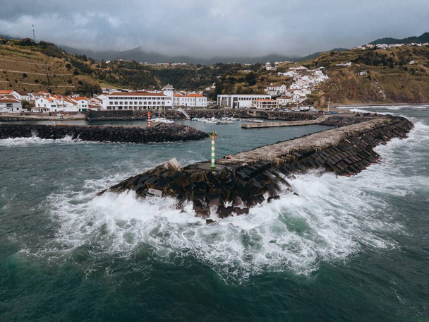Vista drone de Povoaçao em São Miguel, Açores - Foto, Imagem