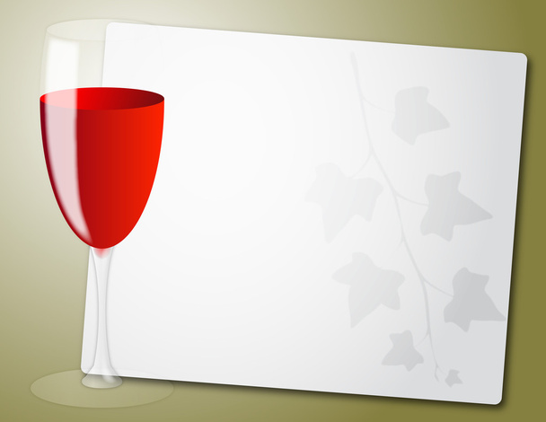 wine glass sheet - Vector, Image