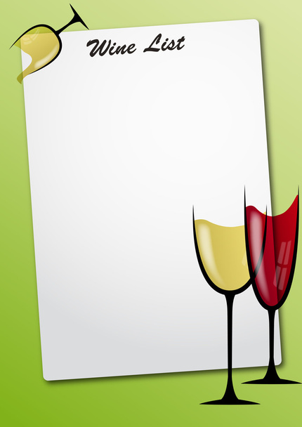 wine glass sheet - Vector, Image