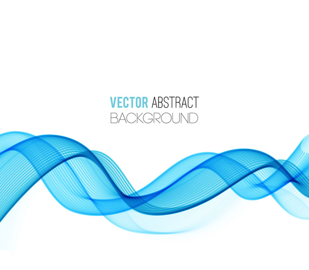 Abstract curved lines background. Template design - Vector, Imagen