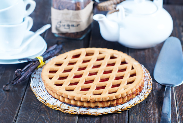 Homemade cherry pie  - Foto, afbeelding