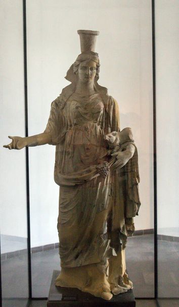 Statua Antica Scultura al Museo Nazionale del Bardo - Foto, immagini