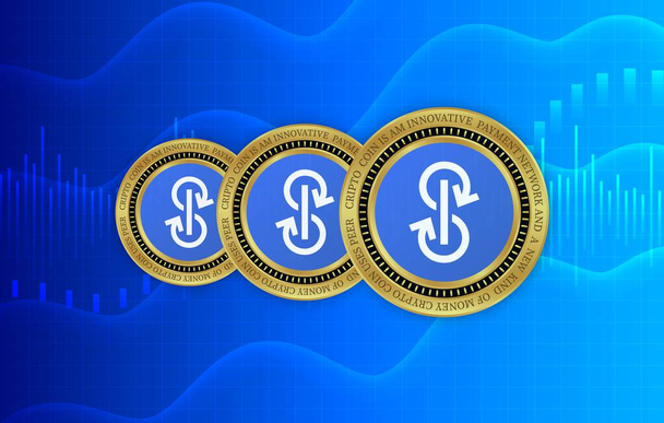 λαχτάρα-yfi εικονικές εικόνες νόμισμα. 3D εικονογράφηση - Φωτογραφία, εικόνα