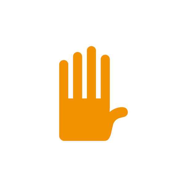 иконка руки с геометрическим логотипом a1 - Вектор,изображение