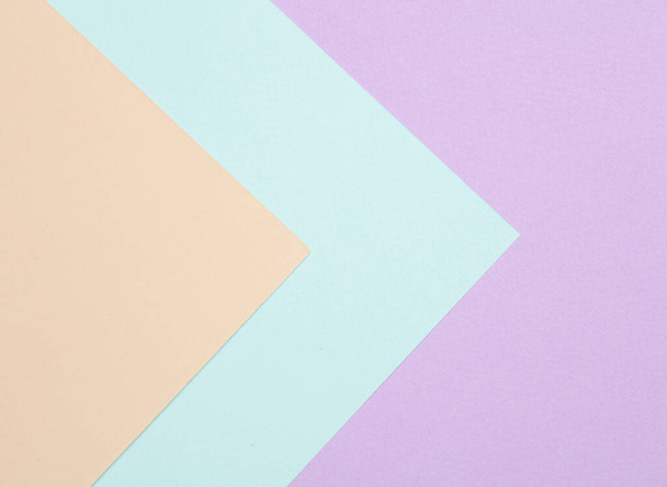 Birçok pastel renkli kağıdın arkaplanı - Fotoğraf, Görsel