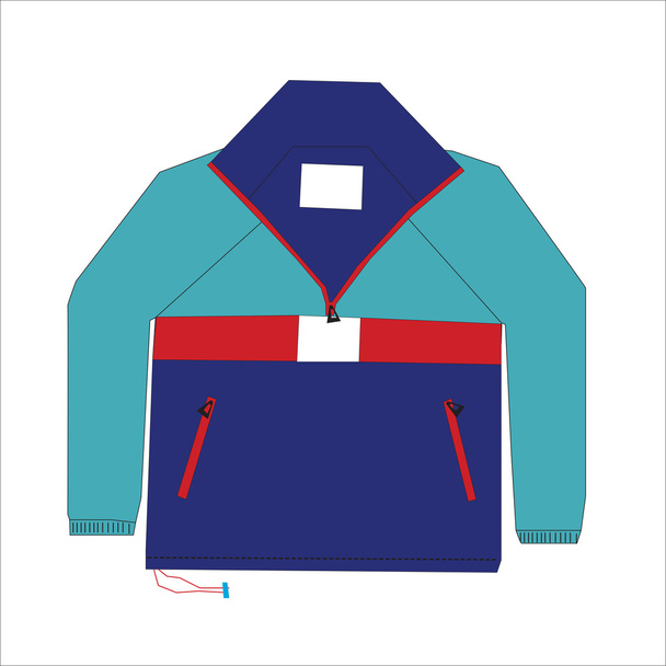 Illustration of Colored Anorak - Vector, Image
