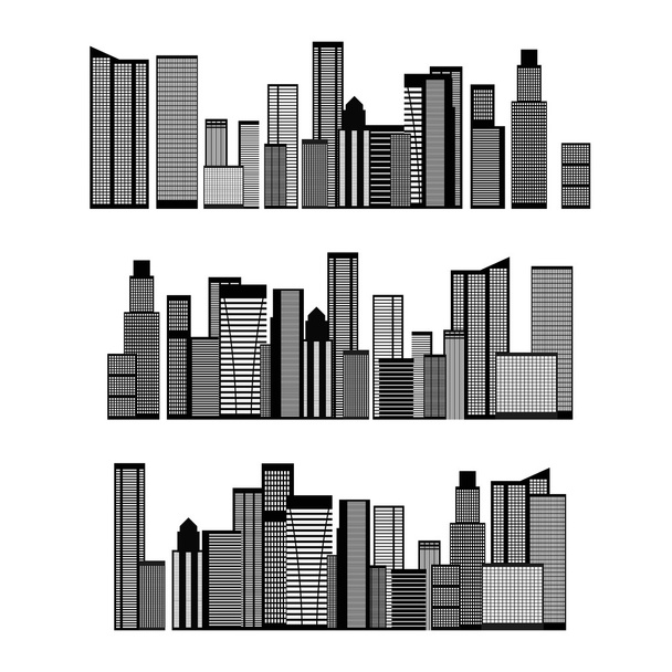 Abstract City Skyline - Vektör, Görsel