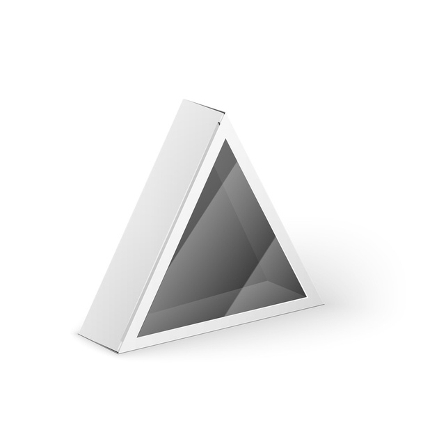 White Product Triangle Package Box Mock Up Template - Foto, afbeelding
