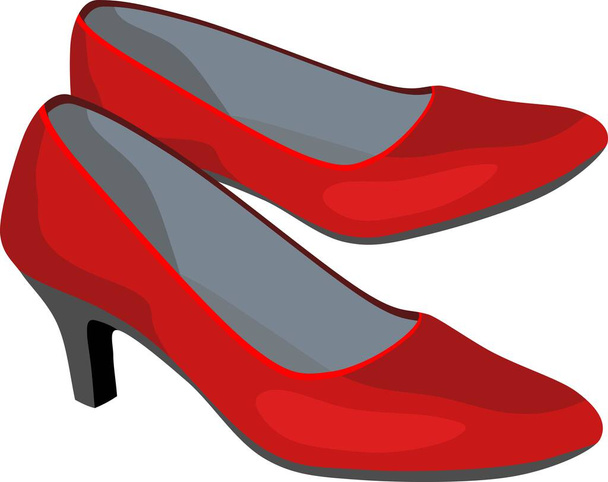 Red Woman Shoes Fashion - Вектор,изображение