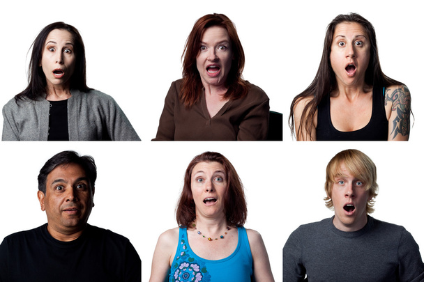 Group of shocked people - Photo, Image