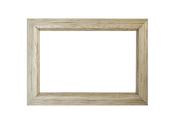 Дерев'яна рамка картини ізольована на білому тлі
 - Фото, зображення