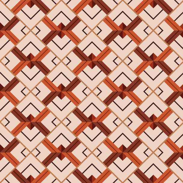 Japans Zigzag Diamond Vector naadloos patroon - Vector, afbeelding