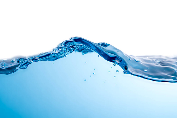 Ilustração abstrata Superfície de água clara com ondulações e bolhas. belo fundo branco. close-up - Foto, Imagem