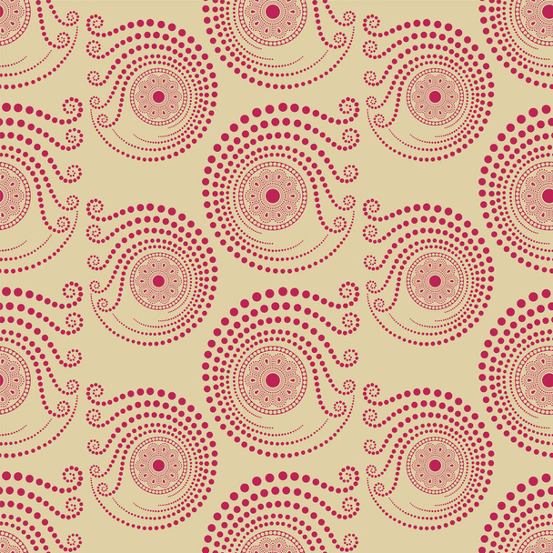 Vector viva magenta half drop Spirale geometrische Wiederholung nahtlose Muster Hintergrund. Vektorillustration - Vektor, Bild