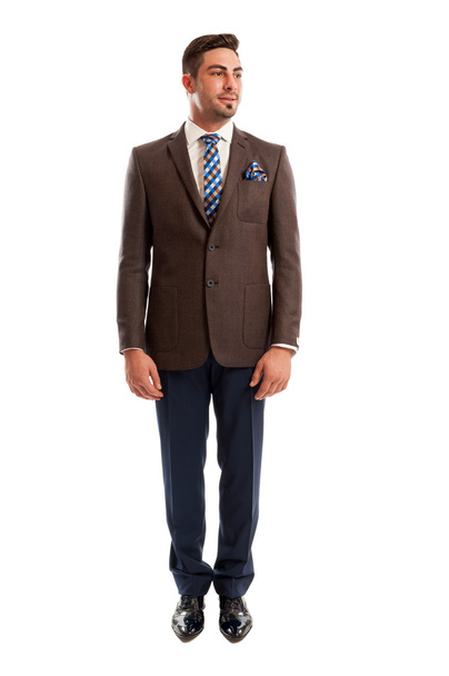 Fashionable sales man standing - Foto, Imagen