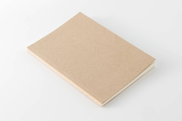 Recycled paper book on white background - Φωτογραφία, εικόνα
