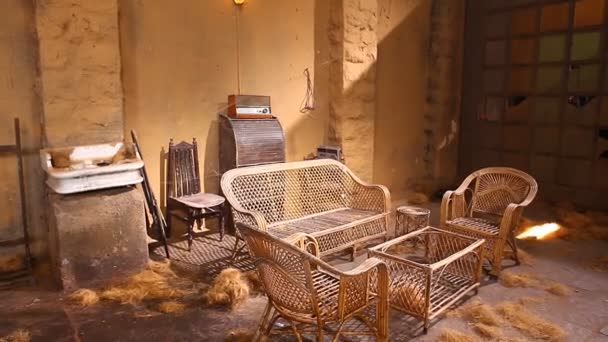 Kauhukuva vanhasta rakennuksesta Intiasta - Materiaali, video