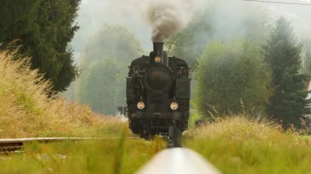 buharlı tren lokomotif - Video, Çekim