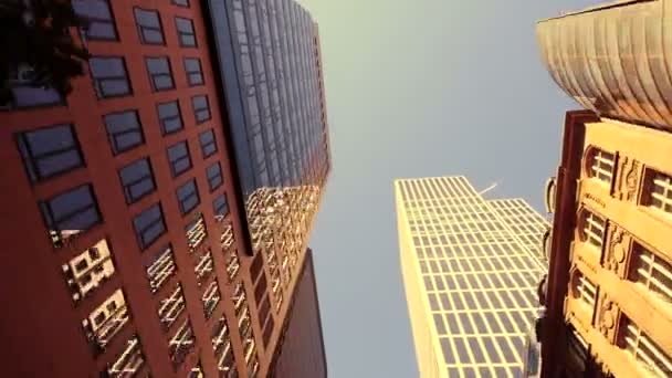 Şehir içinde modern gökdelenler - Video, Çekim