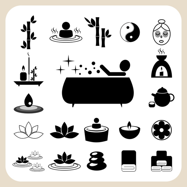Набір спа- і масажних іконок
 - Вектор, зображення