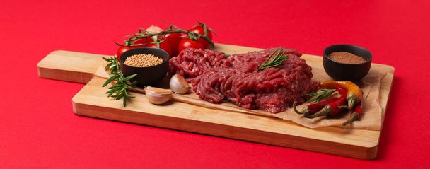 焼き肉の材料-ひき肉 - 写真・画像