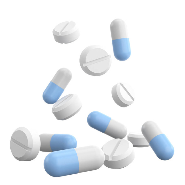 Medicine. 3D drug. 3D illustration. - Foto, Imagen