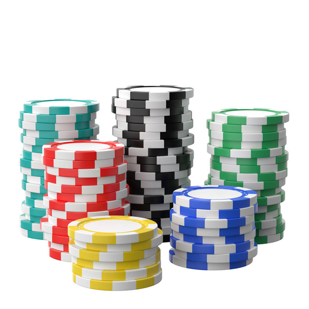 Casino-Jetons. 3D-Chip. - Foto, Bild