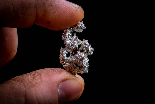 palladium nugget, драгоценный родной металл - Фото, изображение