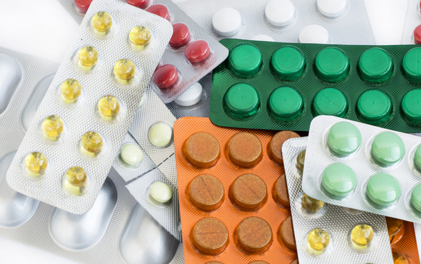 A variety of different colored pills  - Photo, Image
