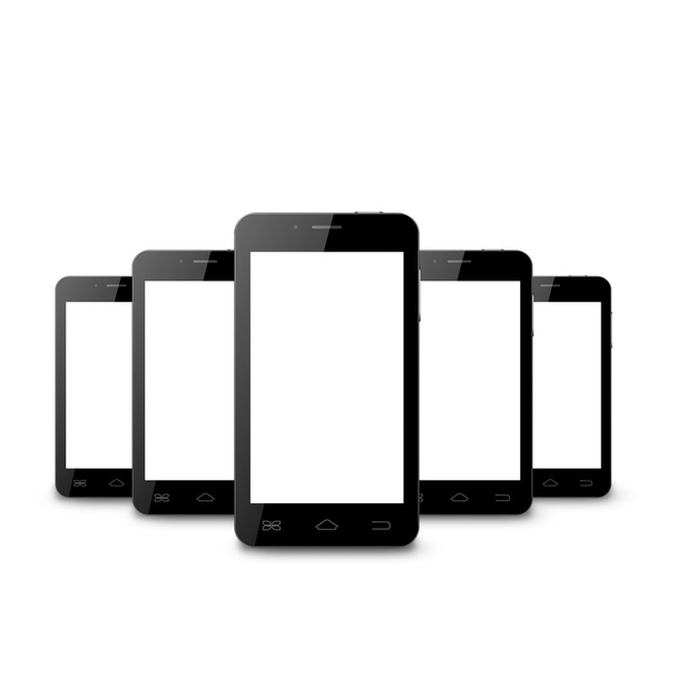 Teléfonos móviles con pantalla en blanco
 - Foto, imagen