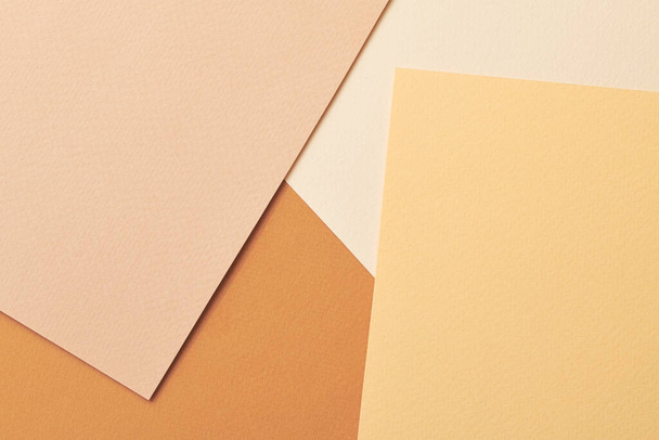 Rough kraft paper background, paper texture different shades of brown. Mockup with copy space for text - Valokuva, kuva