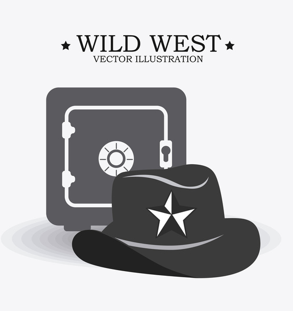 Western design, vector illustration. - Vector, Image