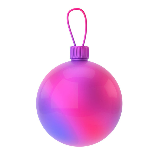 Christmas ball. 3D Christmas element. - Foto, Imagen