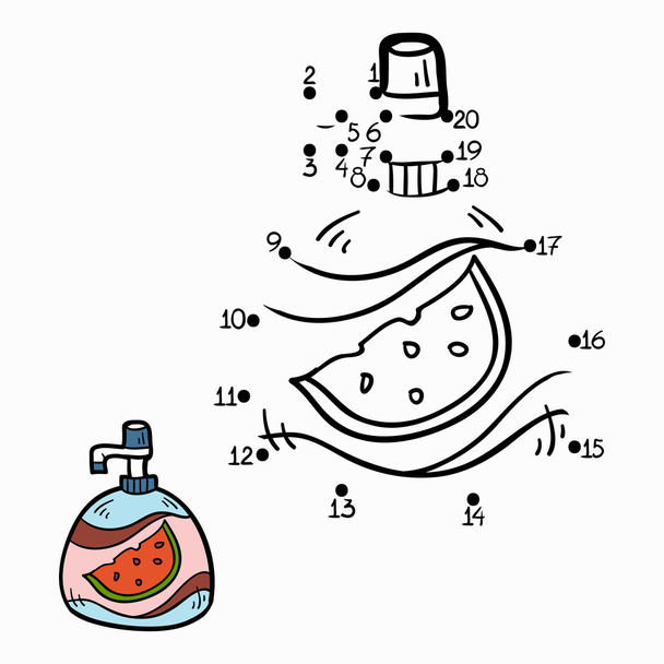 Numbers game (liquid soap) - Vector, Image