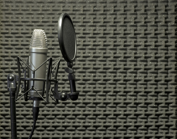 Мікрофон в акустичній кабіні
 - Фото, зображення