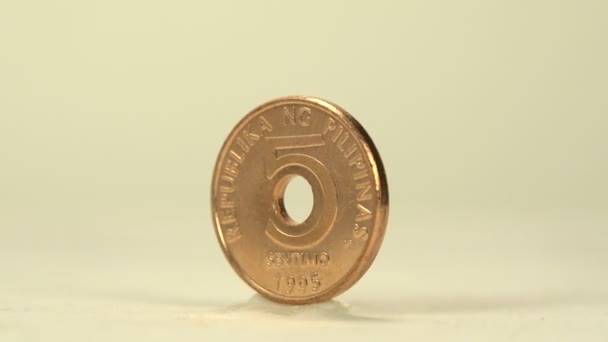 5 Cents of Philippine Peso - Footage, Video