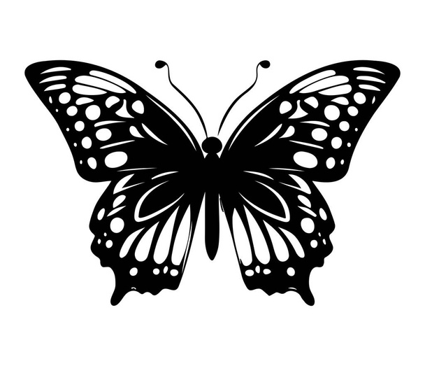 butterfly icon. Simple illustration of big butterfly vector icon - Vettoriali, immagini