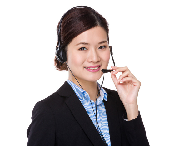 Ázsiai női ügyfél services ügyvezető - Fotó, kép