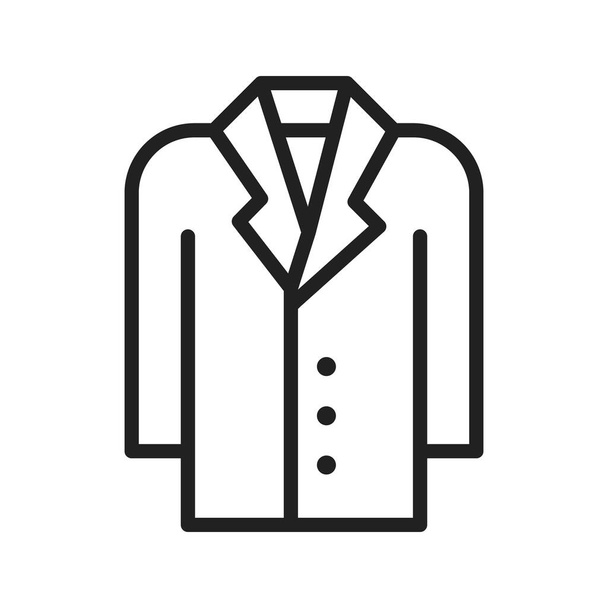Coat icon vector image. Suitable for mobile application web application and print media. - Wektor, obraz