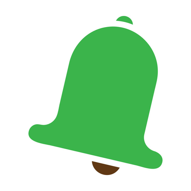 icona campana solido verde marrone colore pasqua illustrazione elemento vettoriale e simbolo perfetto. Icona segno da collezione moderna per il web. - Vettoriali, immagini