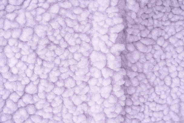 Purple fur texture as a background. Top view.  - Foto, immagini