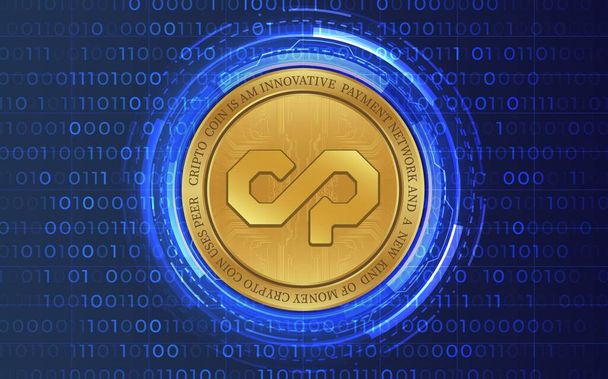 counterparty-xcp virtual currency images. 3d illustrations. - Foto, Imagen