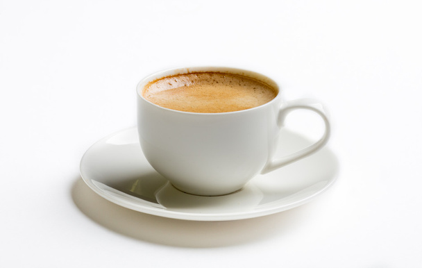 Cup of coffee isolated on white - Φωτογραφία, εικόνα